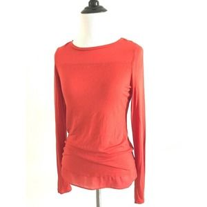 The Limited | Womens Size XS Sweater Sheer Crewneck Long Sleeve Fitted Pullover